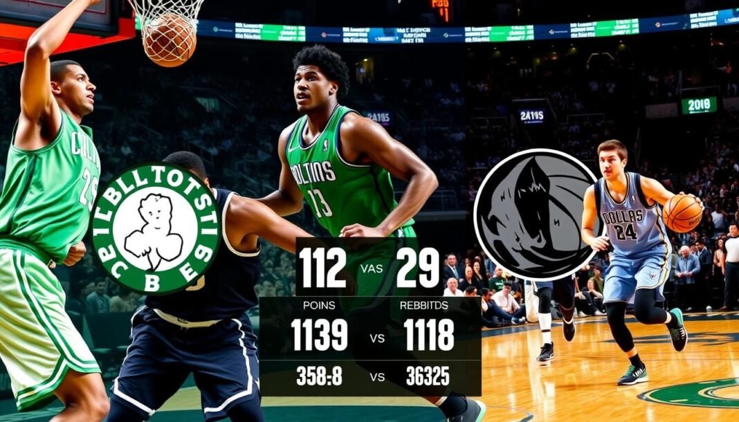 boston celtics vs dallas mavericks match player stats