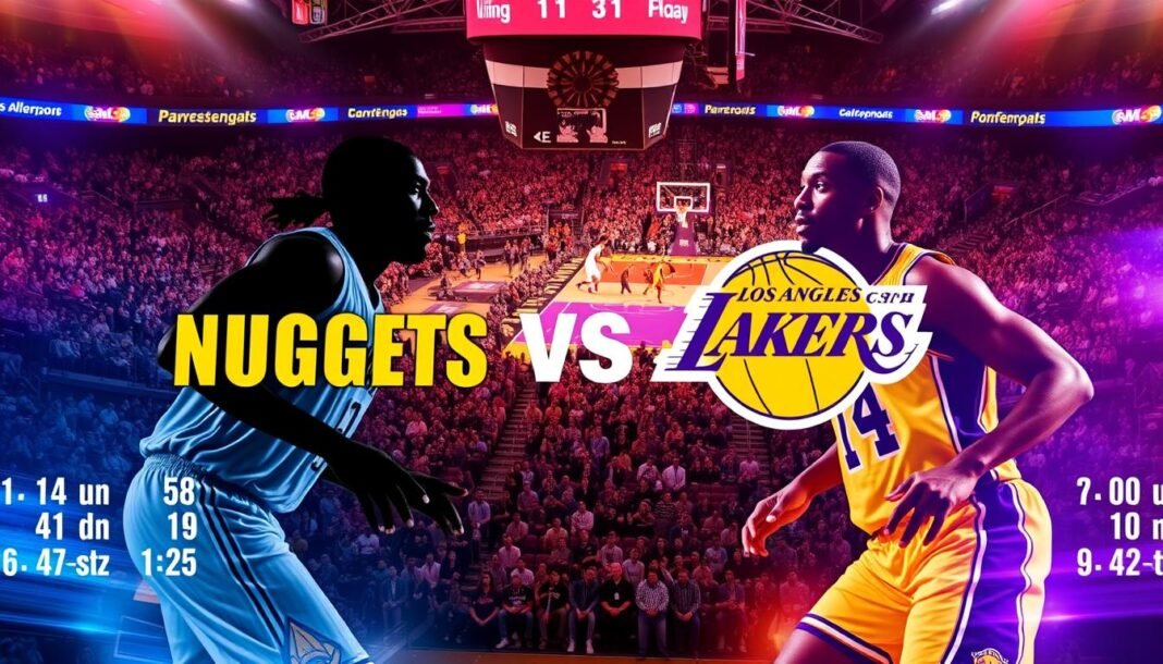 denver nuggets vs lakers match player stats