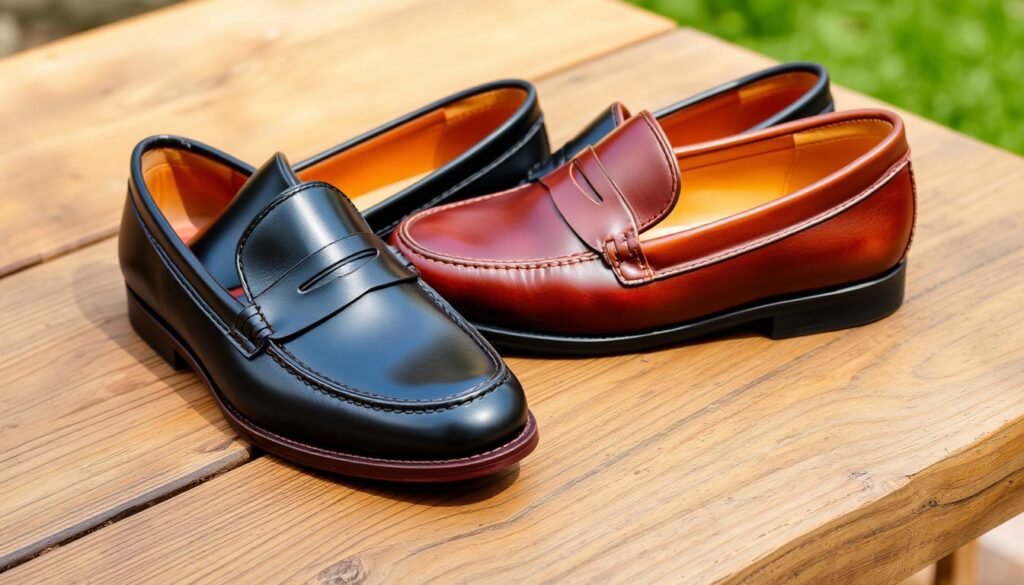 handcrafted leather loafers